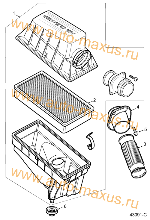 Воздушный фильтр LDV Maxus для LDV Maxus, LD 100
