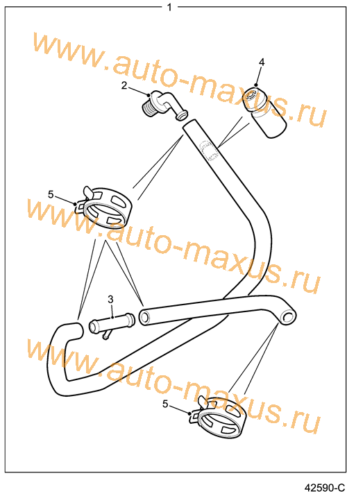 Вакуумный шланг Евро 3 для LDV Maxus, LD 100
