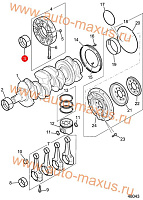 схема Подшипник коленчатого вала 2-4 шейки (0.25мм) для LDV Maxus, LD 100