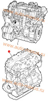 схема Двигатель без навесного для LDV Maxus, LD 100