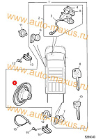 схема Крышка заливной горловины топливного бака для LDV Maxus, LD 100