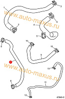схема Водяной шланг радиатор - расширительный бачок для LDV Maxus, LD 100