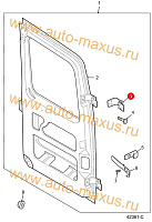 схема Петля задней двери Maxus для LDV Maxus, LD 100