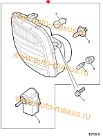 схема Блок фара головного света правая для LDV Maxus, LD 100