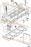 схема Прокладка головки цилиндров ГБЦ (1.32mm) с комплектом болтов для LDV Maxus, LD 100