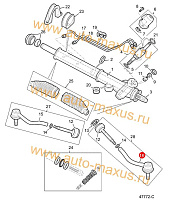 схема Наконечник поперечной рулевой тяги левый для LDV Maxus, LD 100