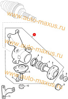 схема Поворотный кулак правый в сборе Б.У. для LDV Maxus, LD 100