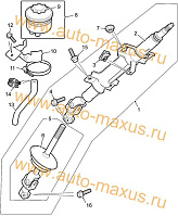 схема Крестовина рулевого вала - 16мм для LDV Maxus, LD 100