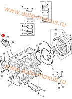 схема Опора подшипника правого привода Максус для LDV Maxus, LD 100