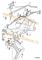 схема Рулевая тяга в сборе левая (нижний рычаг) для LDV Maxus, LD 100