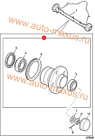 схема Ступица заднего колеса ABS в сборе для LDV Maxus, LD 100
