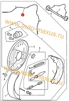 схема Трос стояночного тормоза для LDV Maxus, LD 100