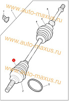 схема Пыльник внешнего ШРУС аналог для LDV Maxus, LD 100