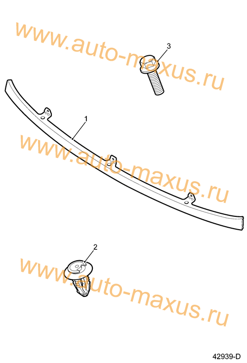 картинка Планка решетки радиатора LDV Maxus для Максус ЛДВ, LD 100 оригинальный каталог запчастей LDV Maxus Планка решетки радиатора LDV Maxus для LDV Maxus, LD 100