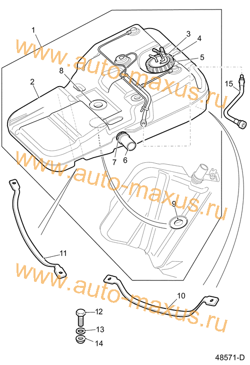 Топливный бак LDV Maxus для LDV Maxus, LD 100