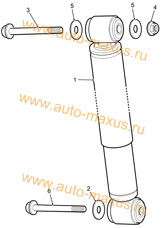 Амортизатор задний LDV Maxus для LDV Maxus, LD 100