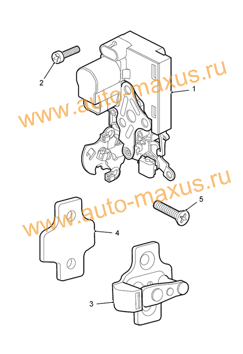 Замок задней двери Максус для LDV Maxus, LD 100