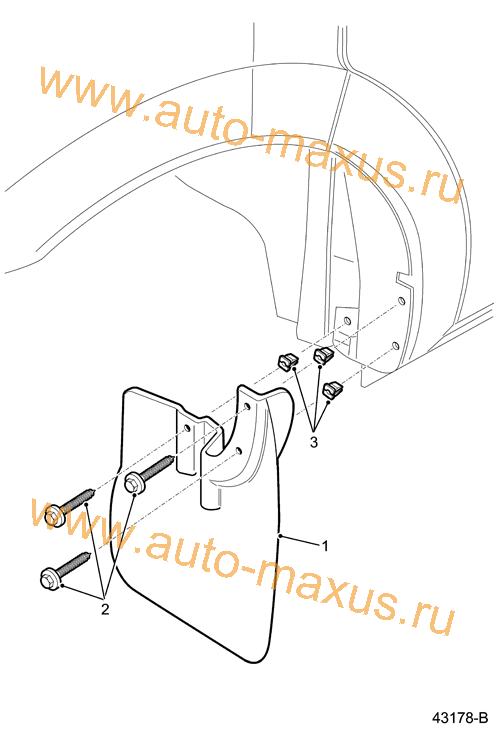 Брызговики передние Maxus для LDV Maxus, LD 100