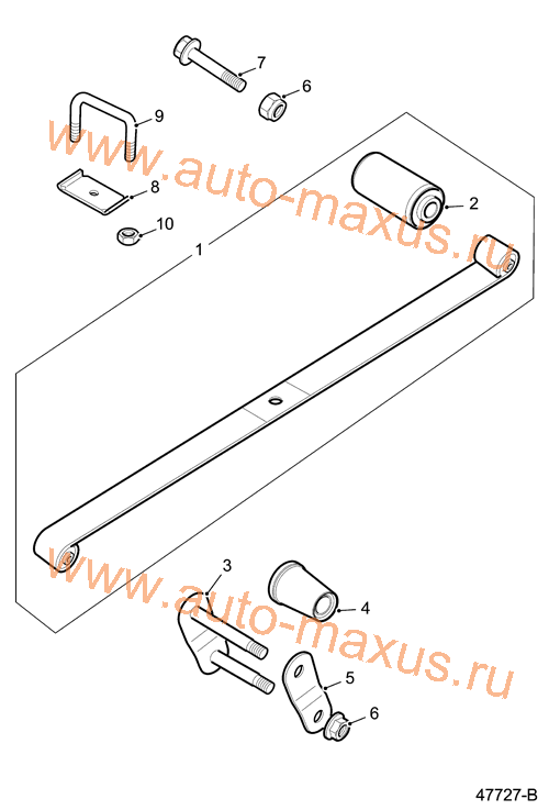 Рессора задняя для LDV Maxus, LD 100