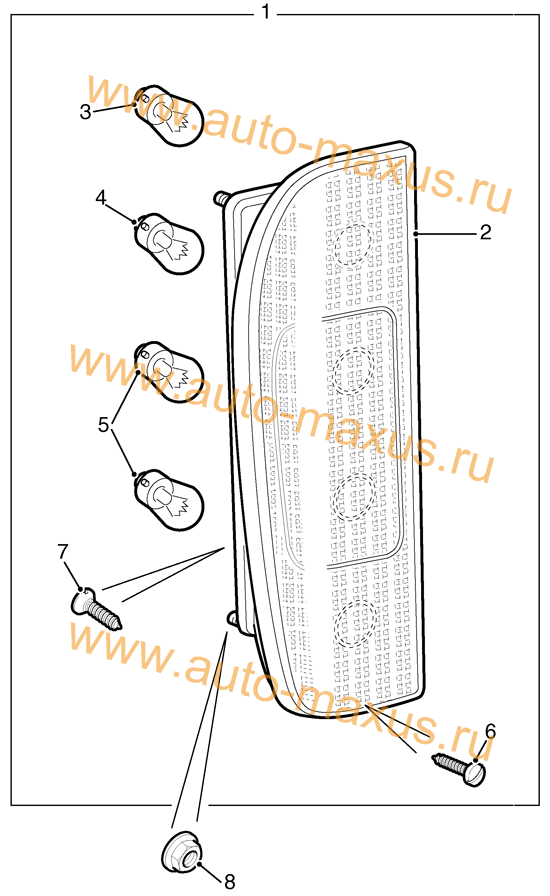 Задний фонарь LDV Maxus для LDV Maxus, LD 100