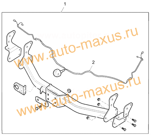 Прицепное буксирное устройство (фаркоп) LDV Maxus для LDV Maxus, LD 100