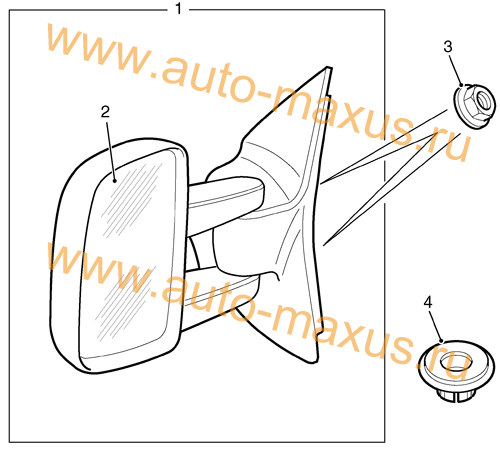 Боковое зеркало Максус для LDV Maxus, LD 100