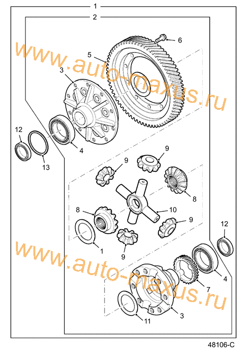 Дифференциал КПП LDV Maxus для LDV Maxus, LD 100