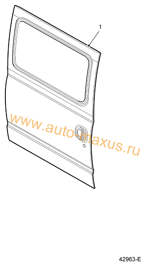 Дверь боковая - короткая колесная база для LDV Maxus, LD 100