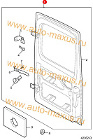 схема Дверь Максус задняя правая, средняя для LDV Maxus, LD 100