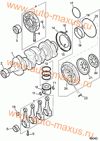 Коленчатый вал, поршневая группа для LDV Maxus, LD 100