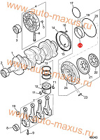 схема Подшипник коленчатого вала задний для LDV Maxus, LD 100