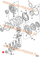 схема Подшипник шатунный коленвала для LDV Maxus, LD 100