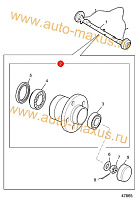 схема Ступица заднего колеса в сборе Б.У. для LDV Maxus, LD 100