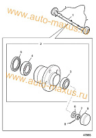 схема Комплект подшипников + сальник задней ступицы одна сторона  для LDV Maxus, LD 100