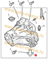 схема Направляющая втулка выжимного подшипника УСИЛЕННАЯ для LDV Maxus, LD 100