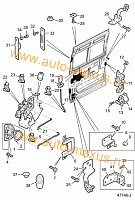 Дверь боковая арматура для LDV Maxus, LD 100