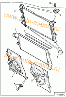 Радиатор LDV Maxus БЕЗ кондиционера для LDV Maxus, LD 100