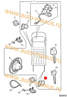 схема Комплект цилиндр замка с ключом максус для LDV Maxus, LD 100