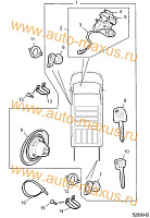 схема Контактная группа замка зажигания для LDV Maxus, LD 100