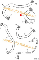 схема Нижний шланг двигатель - радиатор для LDV Maxus, LD 100