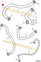 схема Верхний шланг двигатель - радиатор для LDV Maxus, LD 100