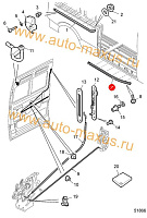 схема Направляющая сдвижной двери нижняя для LDV Maxus, LD 100