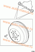 Задний тормозной барабан для LDV Maxus, LD 100