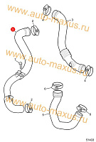 схема Труба в сборе турбокомпрессор в CAC для LDV Maxus, LD 100