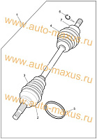 схема Подшипник трипоида(внутренний шрус) для LDV Maxus, LD 100