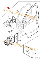 схема Дверь передняя левая LDV Maxus для LDV Maxus, LD 100
