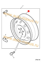 схема Диск колесный в сборе 6J x 16 стальной для LDV Maxus, LD 100