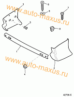 Задний бампер LDV Maxus для LDV Maxus, LD 100