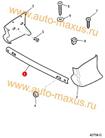 схема Основание заднего бампера Б.У. для LDV Maxus, LD 100
