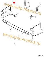 схема Облицовка заднего бампера левая сторона для LDV Maxus, LD 100